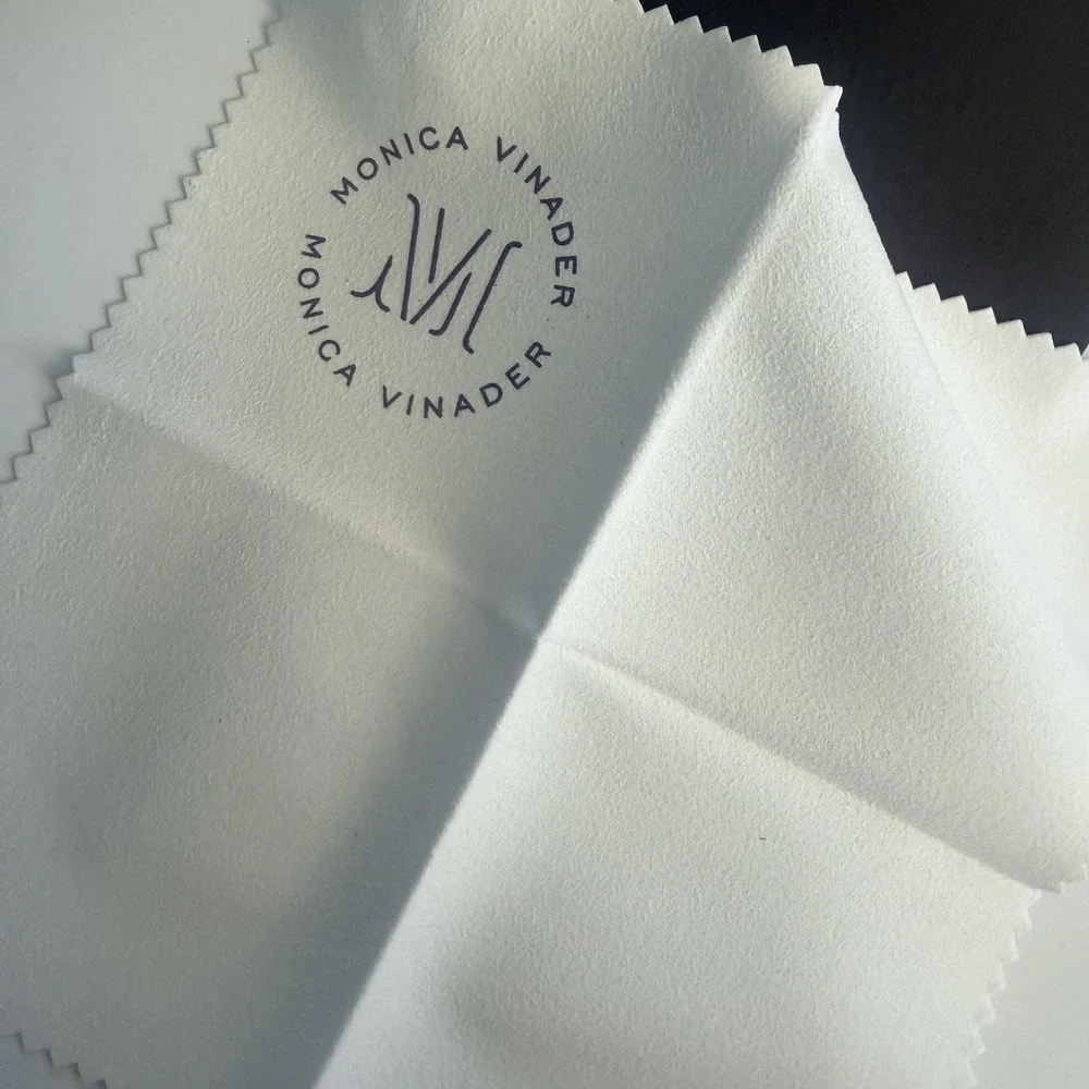 Authentic Monica Vinader Jewelry Polishing Cloth w/ Branded Sleeve‎ NEW
